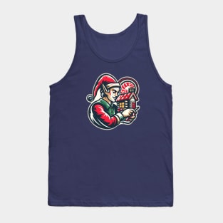 Christmas Elf Fashioned Tank Top